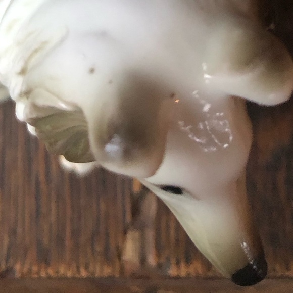 VINTAGE Rough Collie Dog Figurine Collectible/ Cake Top- Hand Painted Bone China - Picture 10 of 14